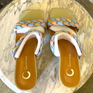 Journee Collection:Brontë dress sandal in Mint.